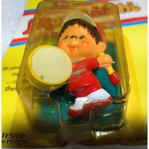 The Original Mini Monchhichi Collectibles; #5078 TOM-TOM￼ MATTEL/ Sakaguchi NIB